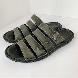Keen Cush Shitake Comfort Sandals Slides Green 7